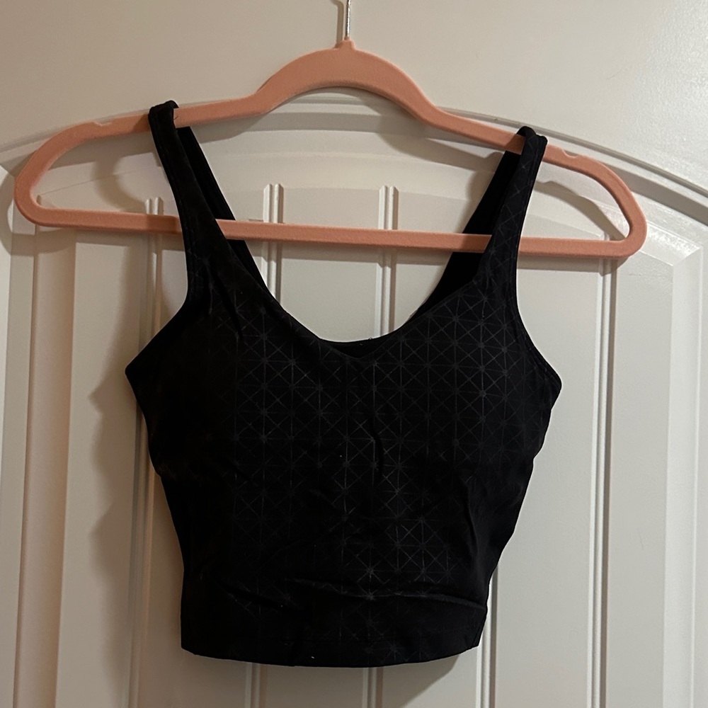 Lululemon Align Tank Black Embossed Size 2